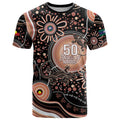 Australia NAIDOC Week T Shirt Happy 50th Anniversary Brown Version
