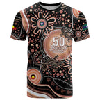Australia NAIDOC Week T Shirt Happy 50th Anniversary Brown Version