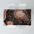Australia NAIDOC Week Tablecloth Happy 50th Anniversary Brown Version