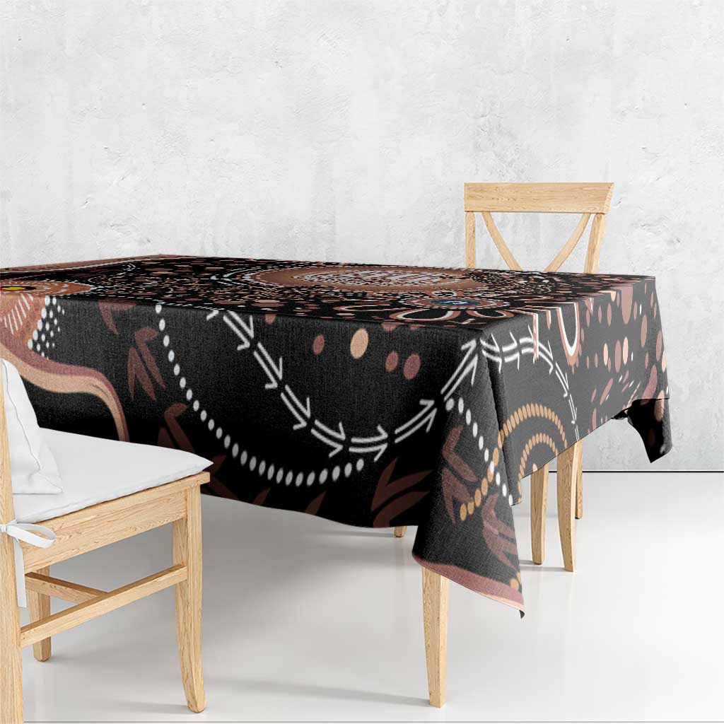 Australia NAIDOC Week Tablecloth Happy 50th Anniversary Brown Version
