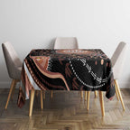 Australia NAIDOC Week Tablecloth Happy 50th Anniversary Brown Version