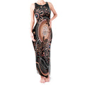 Australia NAIDOC Week Tank Maxi Dress Happy 50th Anniversary Brown Version