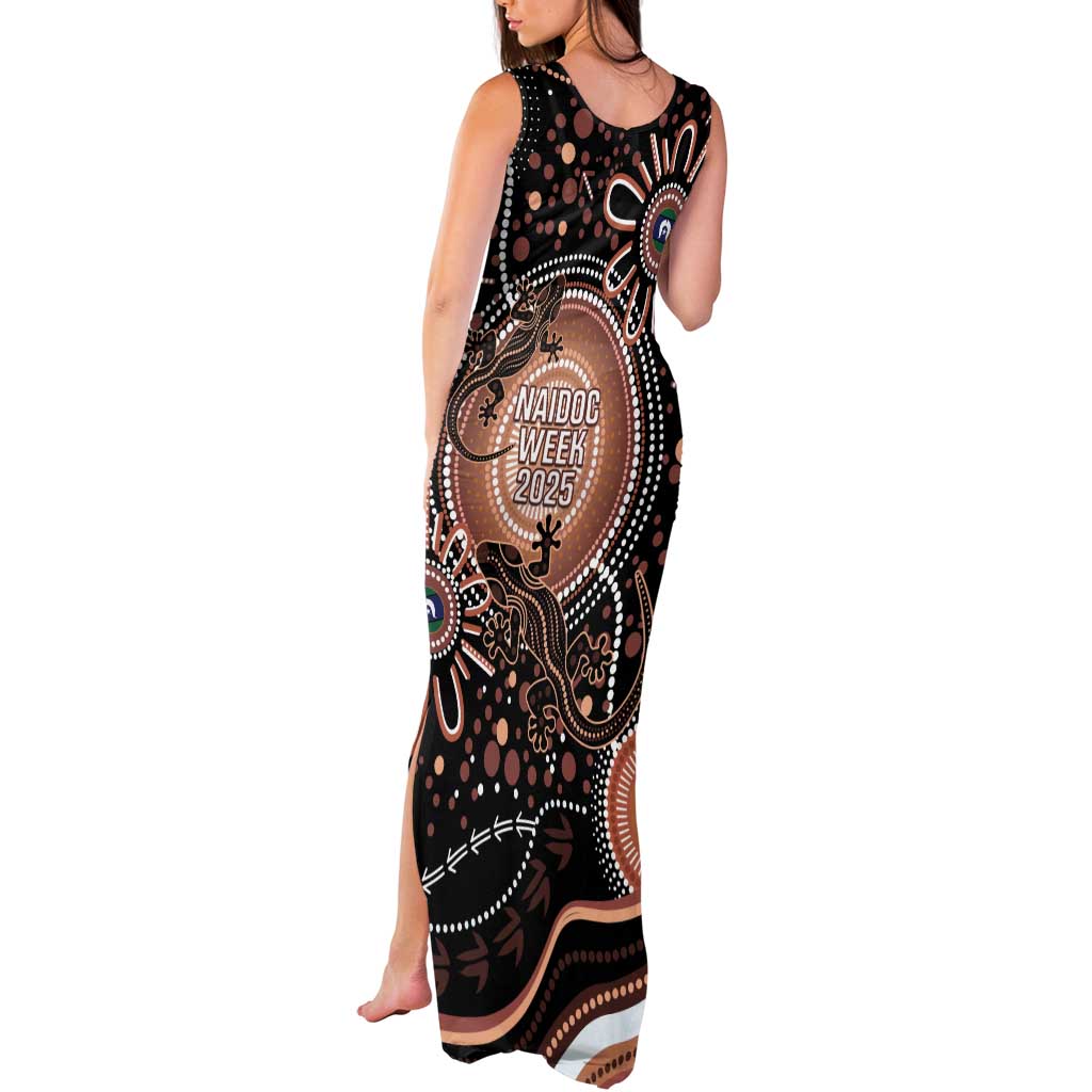 Australia NAIDOC Week Tank Maxi Dress Happy 50th Anniversary Brown Version