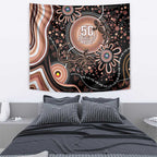 Australia NAIDOC Week Tapestry Happy 50th Anniversary Brown Version