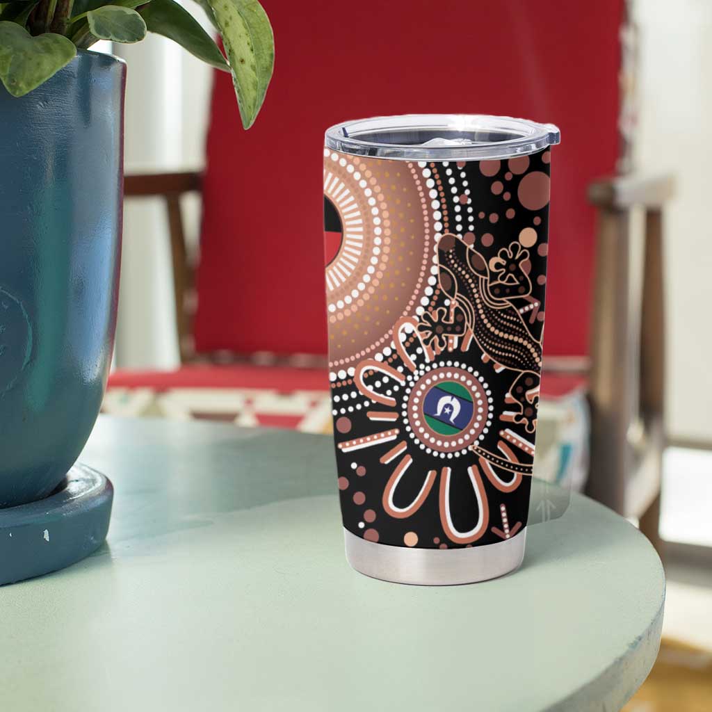 Australia NAIDOC Week Tumbler Cup Happy 50th Anniversary Brown Version