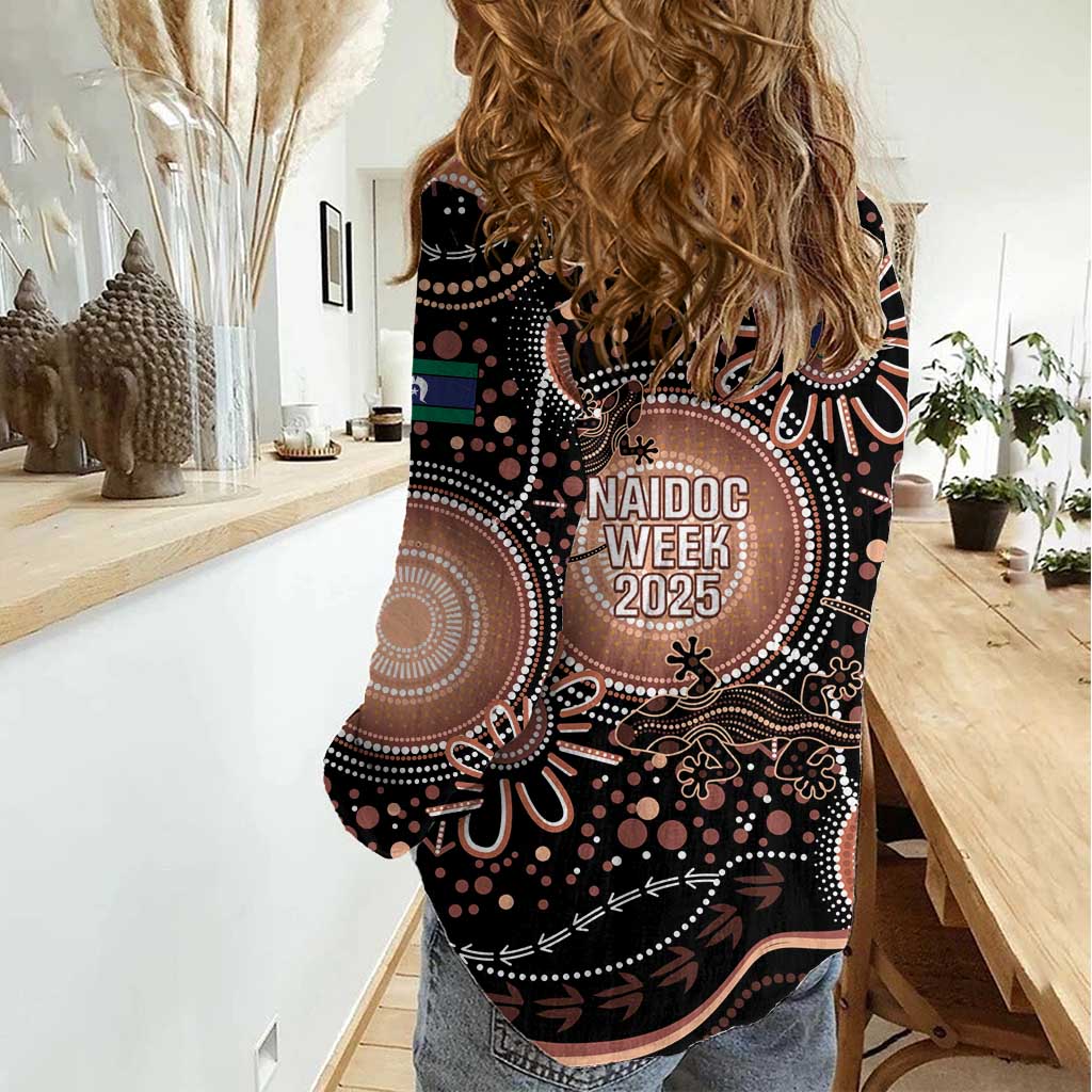 Australia NAIDOC Week Women Casual Shirt Happy 50th Anniversary Brown Version