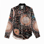 Australia NAIDOC Week Women Casual Shirt Happy 50th Anniversary Brown Version