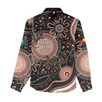 Australia NAIDOC Week Women Casual Shirt Happy 50th Anniversary Brown Version