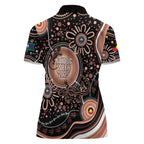 Australia NAIDOC Week Women Polo Shirt Happy 50th Anniversary Brown Version