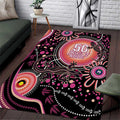 Australia NAIDOC Week Area Rug Happy 50th Anniversary Pink Version