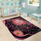 Australia NAIDOC Week Area Rug Happy 50th Anniversary Pink Version