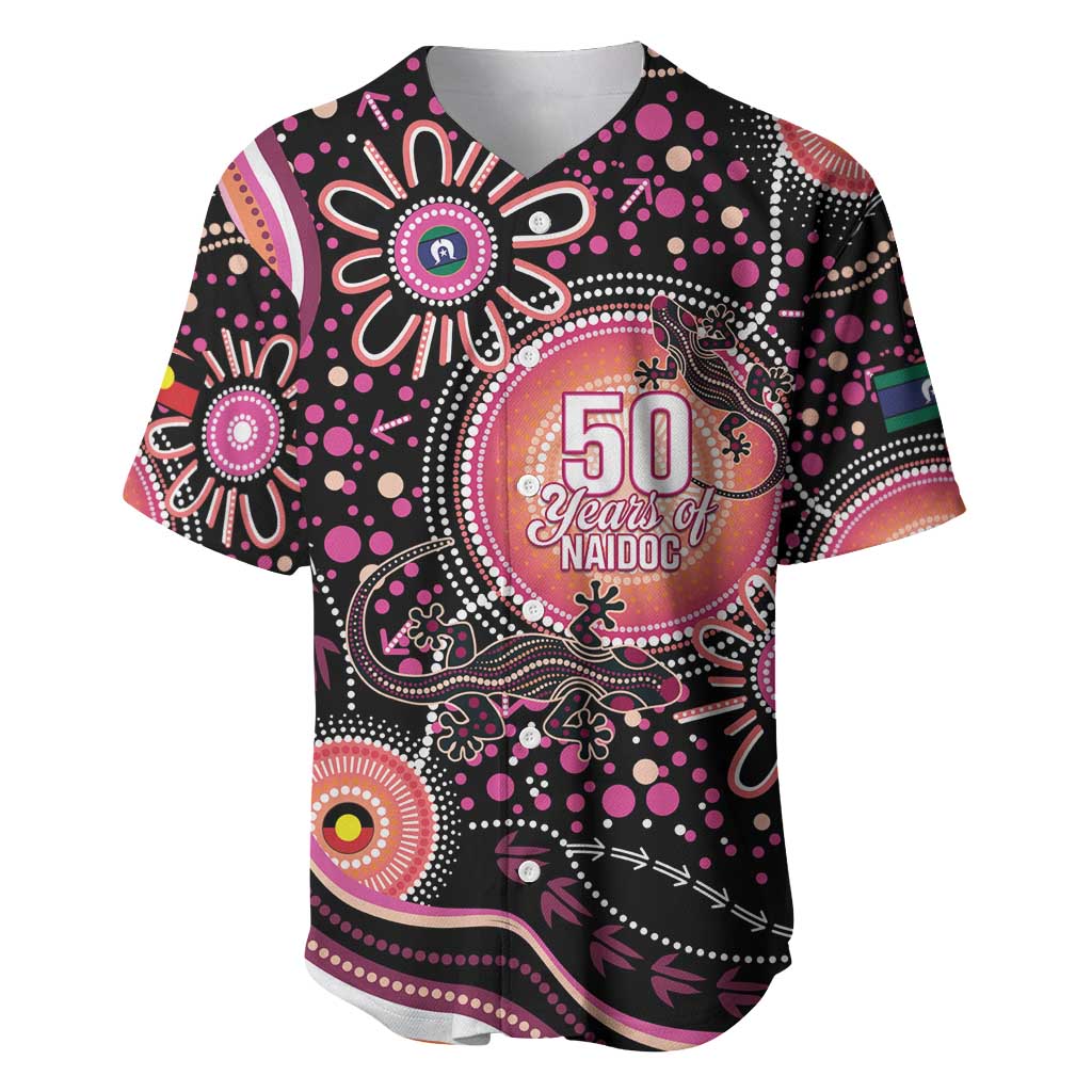 Australia NAIDOC Week Baseball Jersey Happy 50th Anniversary Pink Version