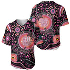 Australia NAIDOC Week Baseball Jersey Happy 50th Anniversary Pink Version
