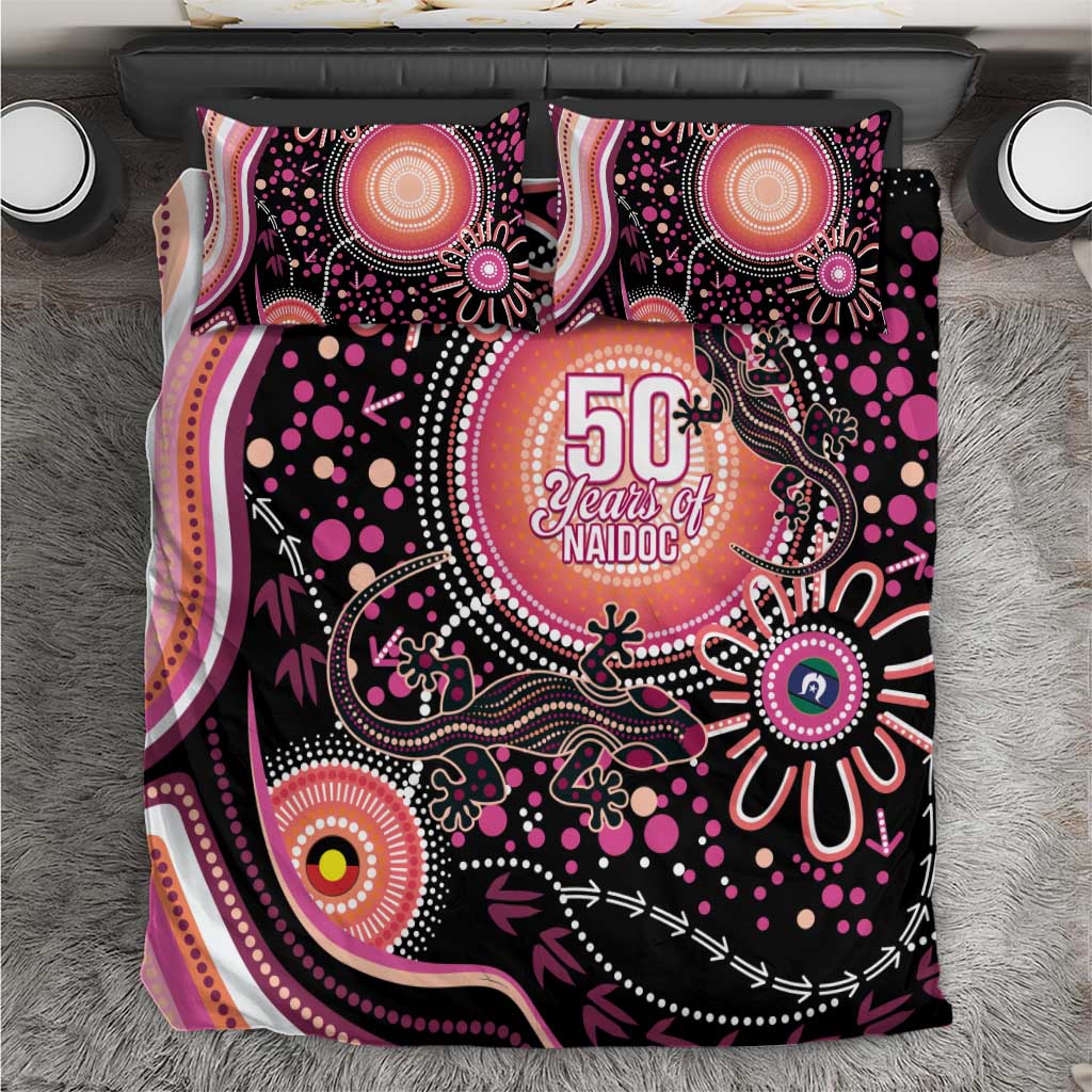 Australia NAIDOC Week Bedding Set Happy 50th Anniversary Pink Version