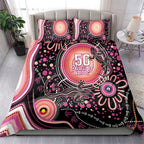 Australia NAIDOC Week Bedding Set Happy 50th Anniversary Pink Version