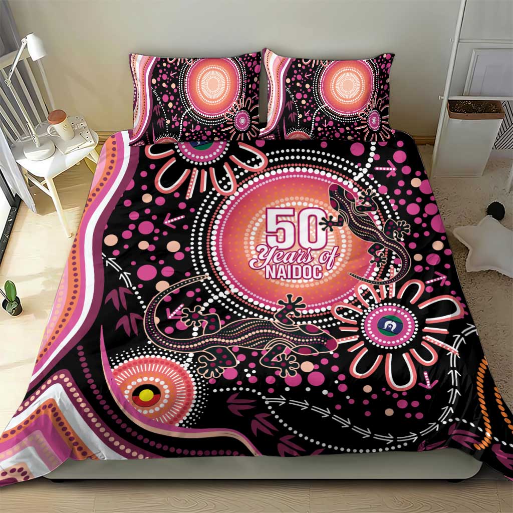Australia NAIDOC Week Bedding Set Happy 50th Anniversary Pink Version