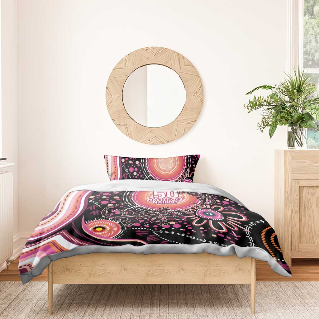 Australia NAIDOC Week Bedding Set Happy 50th Anniversary Pink Version