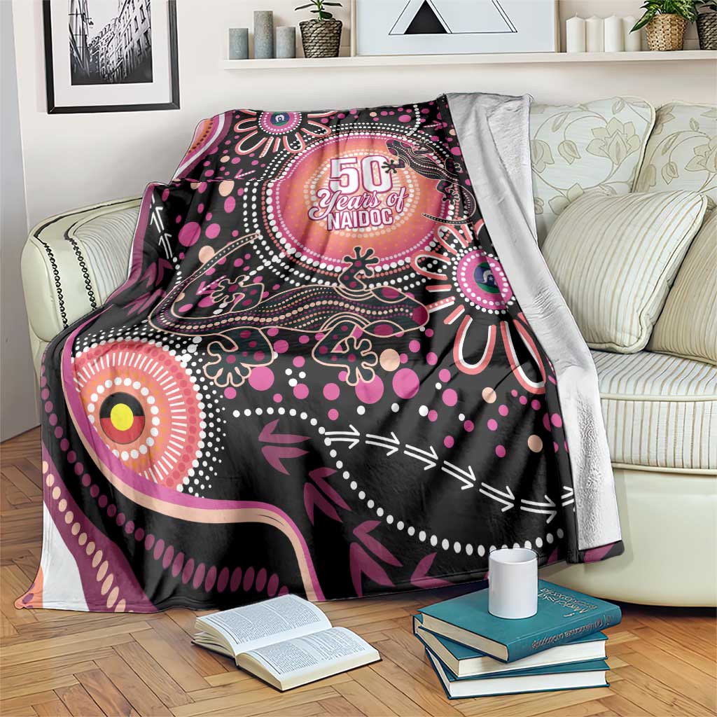 Australia NAIDOC Week Blanket Happy 50th Anniversary Pink Version