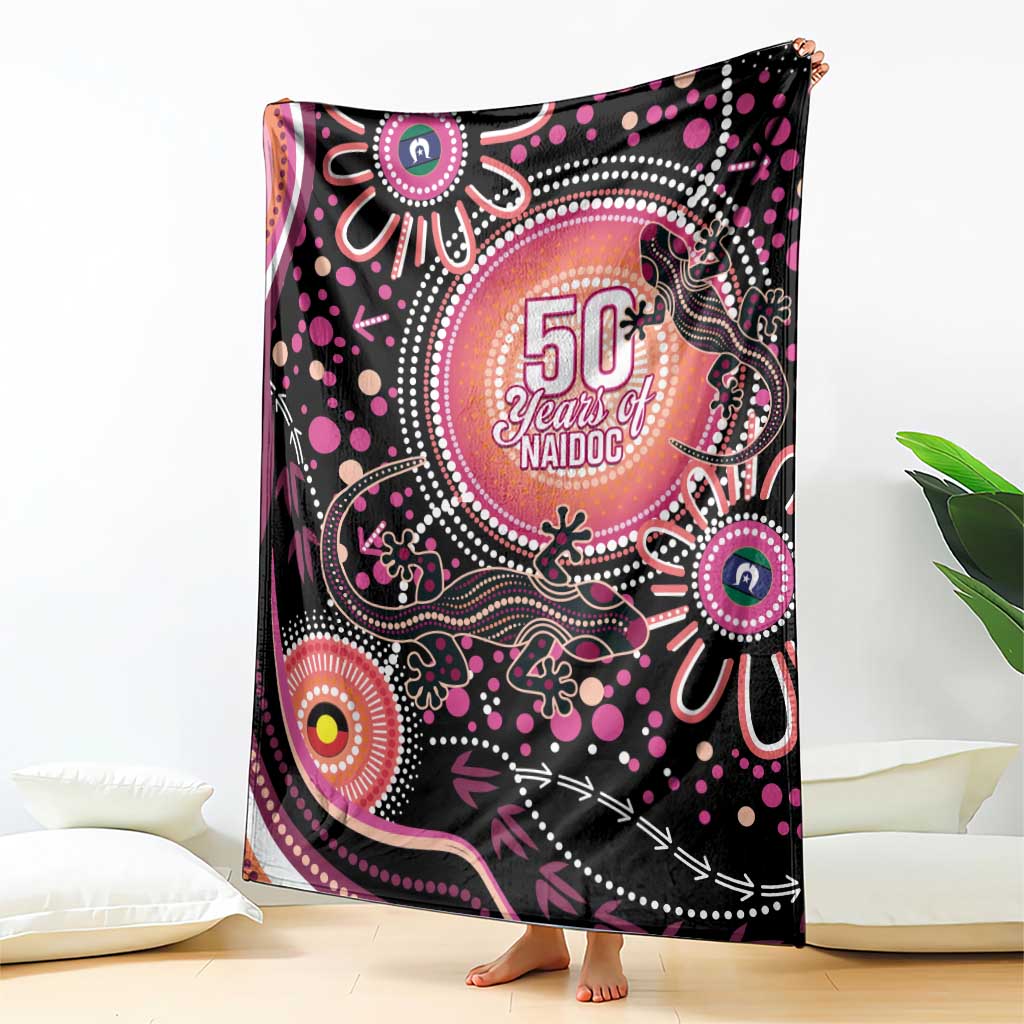 Australia NAIDOC Week Blanket Happy 50th Anniversary Pink Version