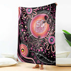Australia NAIDOC Week Blanket Happy 50th Anniversary Pink Version