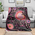 Australia NAIDOC Week Blanket Happy 50th Anniversary Pink Version