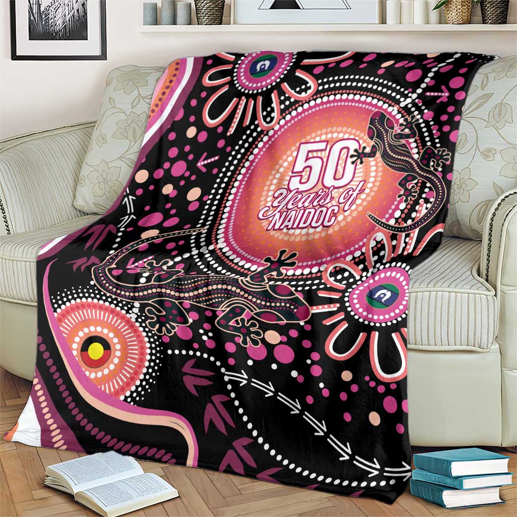 Australia NAIDOC Week Blanket Happy 50th Anniversary Pink Version