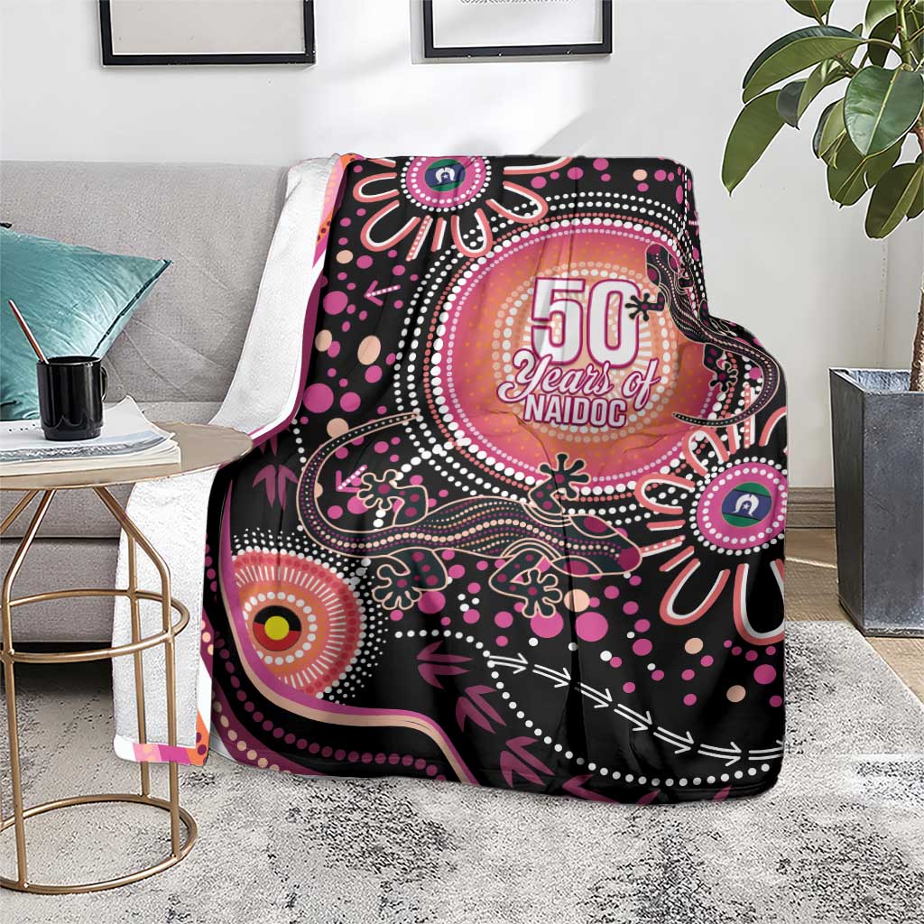 Australia NAIDOC Week Blanket Happy 50th Anniversary Pink Version