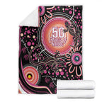 Australia NAIDOC Week Blanket Happy 50th Anniversary Pink Version
