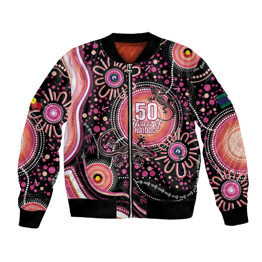 Australia NAIDOC Week Bomber Jacket Happy 50th Anniversary Pink Version