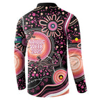 Australia NAIDOC Week Button Sweatshirt Happy 50th Anniversary Pink Version