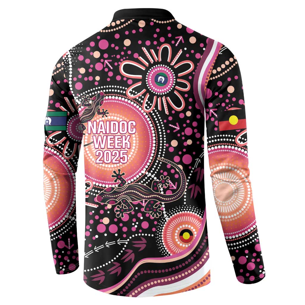 Australia NAIDOC Week Button Sweatshirt Happy 50th Anniversary Pink Version
