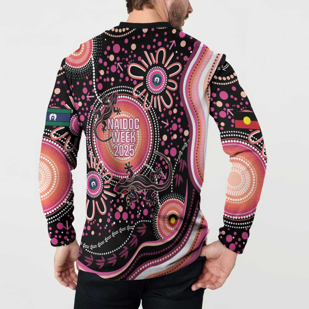 Australia NAIDOC Week Button Sweatshirt Happy 50th Anniversary Pink Version