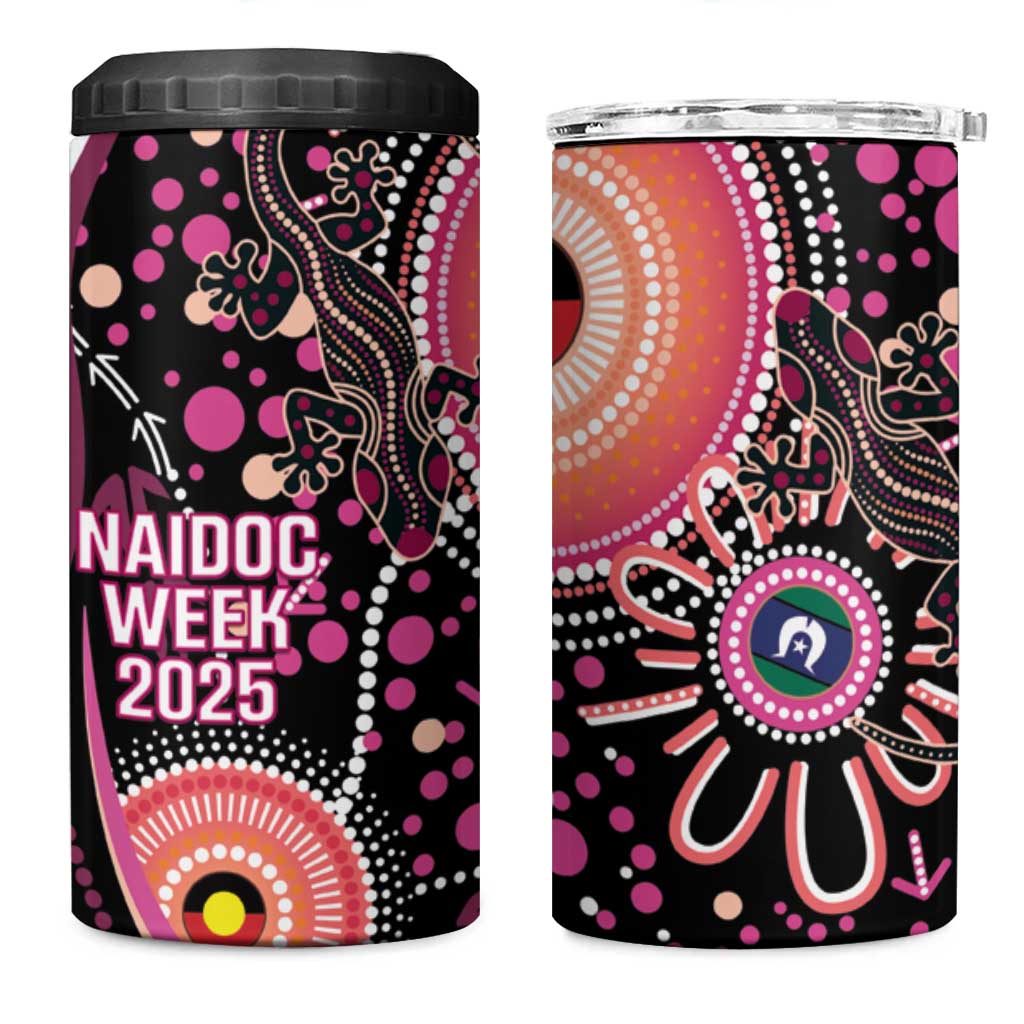 Australia NAIDOC Week 4 in 1 Can Cooler Tumbler Happy 50th Anniversary Pink Version