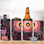 Australia NAIDOC Week 4 in 1 Can Cooler Tumbler Happy 50th Anniversary Pink Version