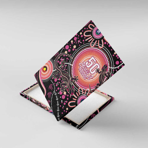 Australia NAIDOC Week Canvas Wall Art Happy 50th Anniversary Pink Version