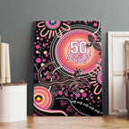 Australia NAIDOC Week Canvas Wall Art Happy 50th Anniversary Pink Version