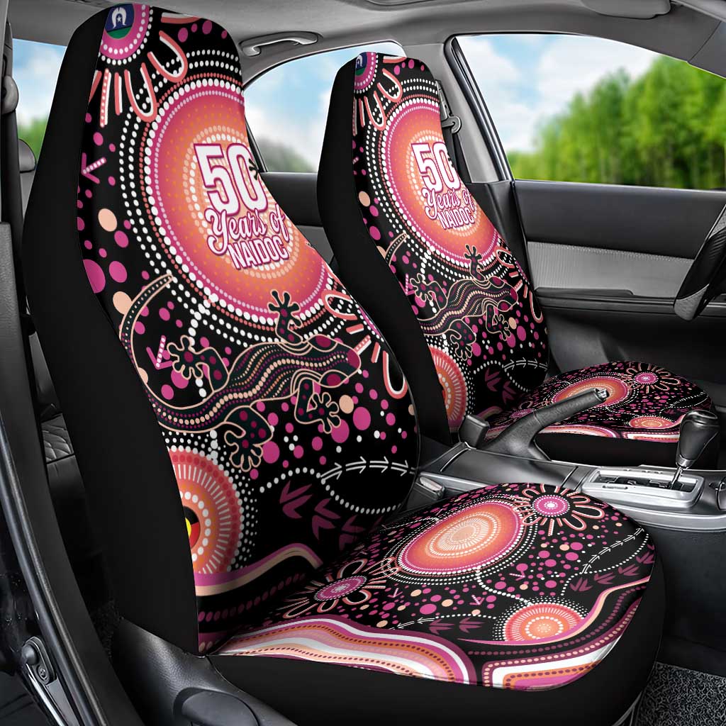 Australia NAIDOC Week Car Seat Cover Happy 50th Anniversary Pink Version