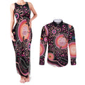 Australia NAIDOC Week Couples Matching Tank Maxi Dress and Long Sleeve Button Shirt Happy 50th Anniversary Pink Version