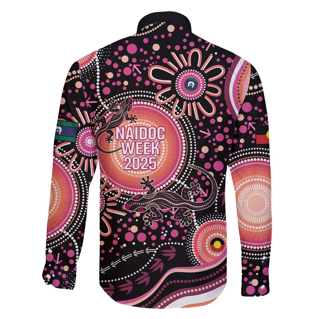 Australia NAIDOC Week Family Matching Long Sleeve Bodycon Dress and Hawaiian Shirt Happy 50th Anniversary Pink Version