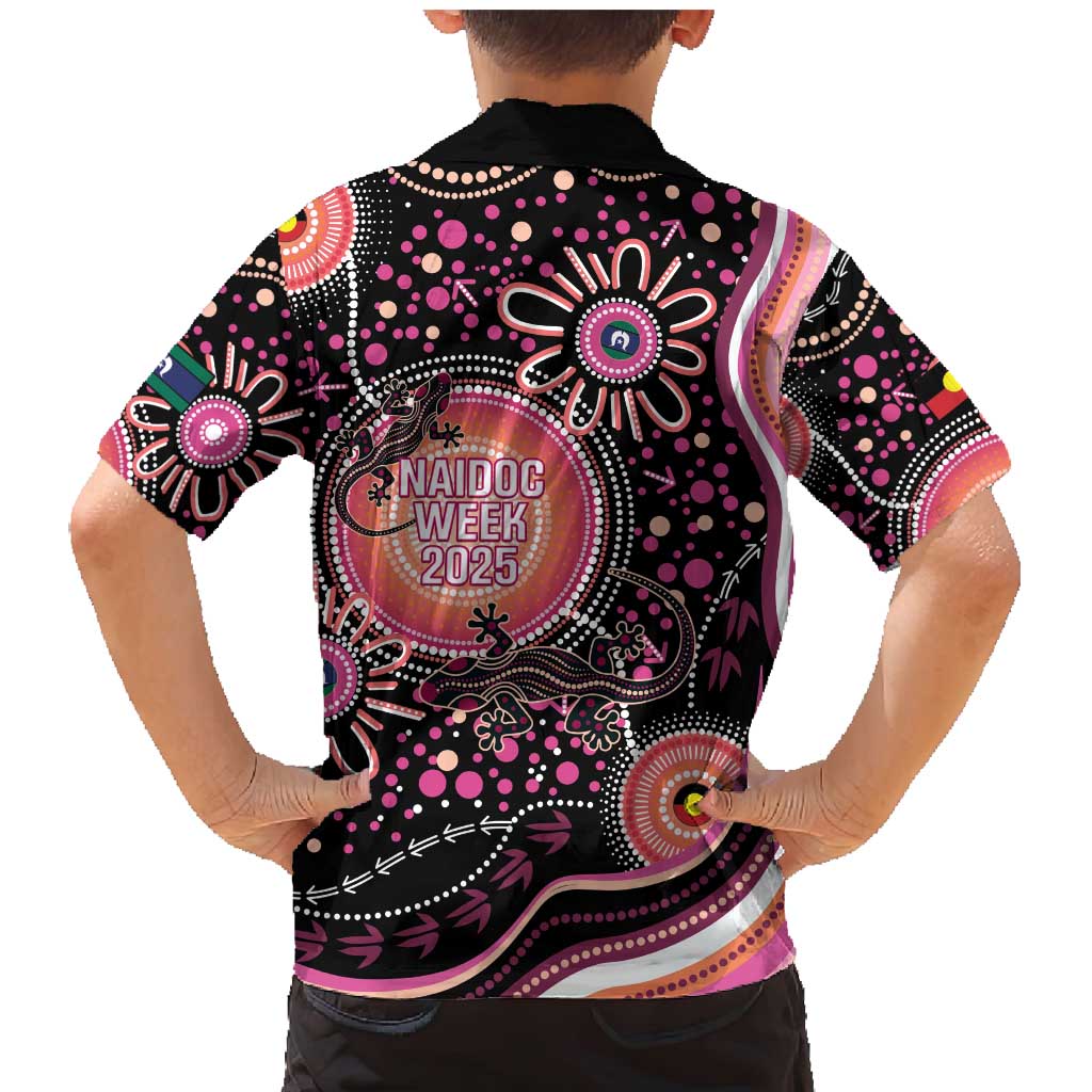 Australia NAIDOC Week Family Matching Mermaid Dress and Hawaiian Shirt Happy 50th Anniversary Pink Version