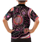 Australia NAIDOC Week Family Matching Mermaid Dress and Hawaiian Shirt Happy 50th Anniversary Pink Version