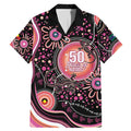 Australia NAIDOC Week Family Matching Mermaid Dress and Hawaiian Shirt Happy 50th Anniversary Pink Version