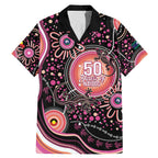 Australia NAIDOC Week Family Matching Mermaid Dress and Hawaiian Shirt Happy 50th Anniversary Pink Version