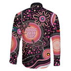 Australia NAIDOC Week Family Matching Mermaid Dress and Hawaiian Shirt Happy 50th Anniversary Pink Version