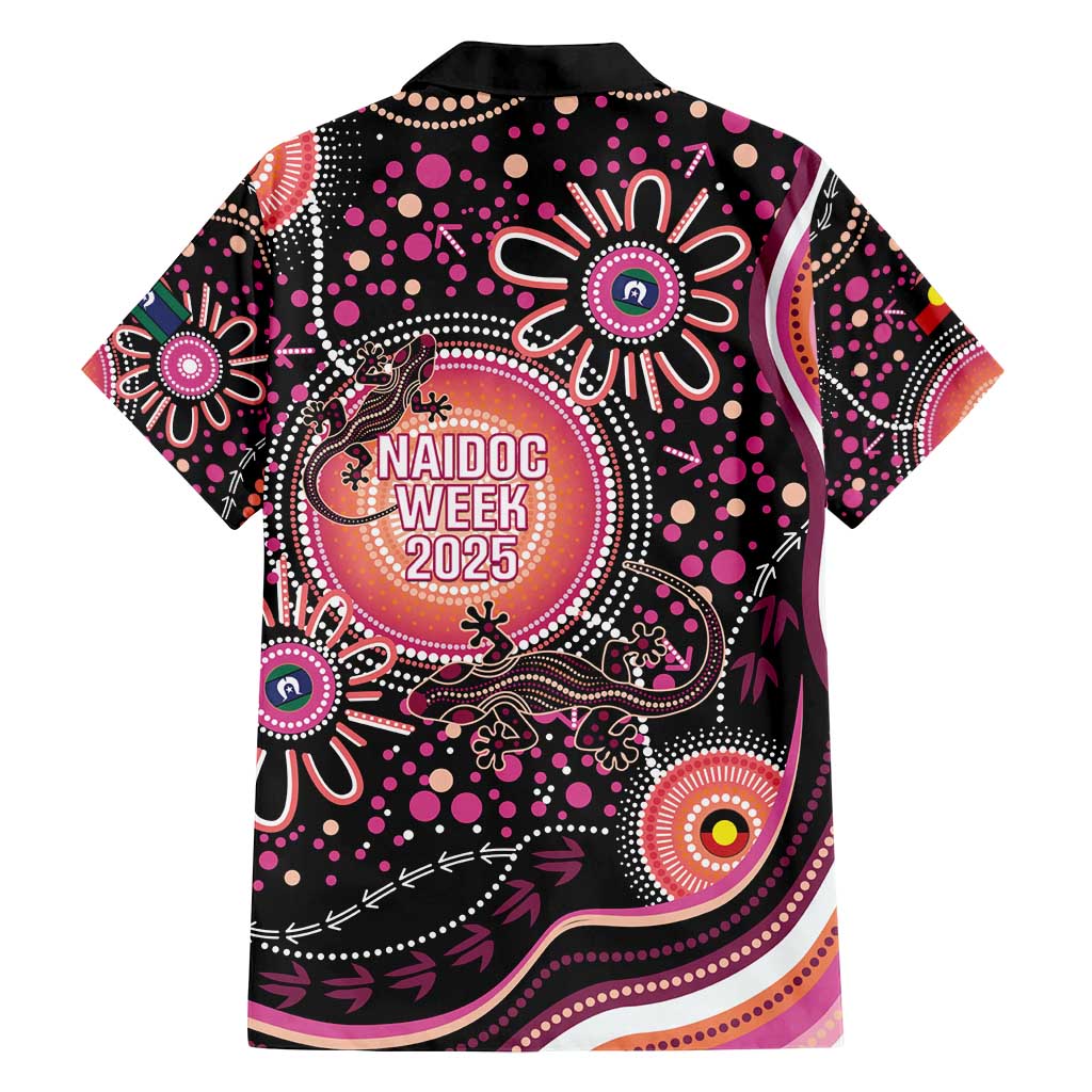Australia NAIDOC Week Family Matching Puletasi and Hawaiian Shirt Happy 50th Anniversary Pink Version