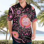 Australia NAIDOC Week Hawaiian Shirt Happy 50th Anniversary Pink Version