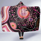 Australia NAIDOC Week Hooded Blanket Happy 50th Anniversary Pink Version