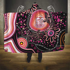Australia NAIDOC Week Hooded Blanket Happy 50th Anniversary Pink Version