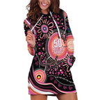 Australia NAIDOC Week Hoodie Dress Happy 50th Anniversary Pink Version
