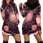 Australia NAIDOC Week Hoodie Dress Happy 50th Anniversary Pink Version